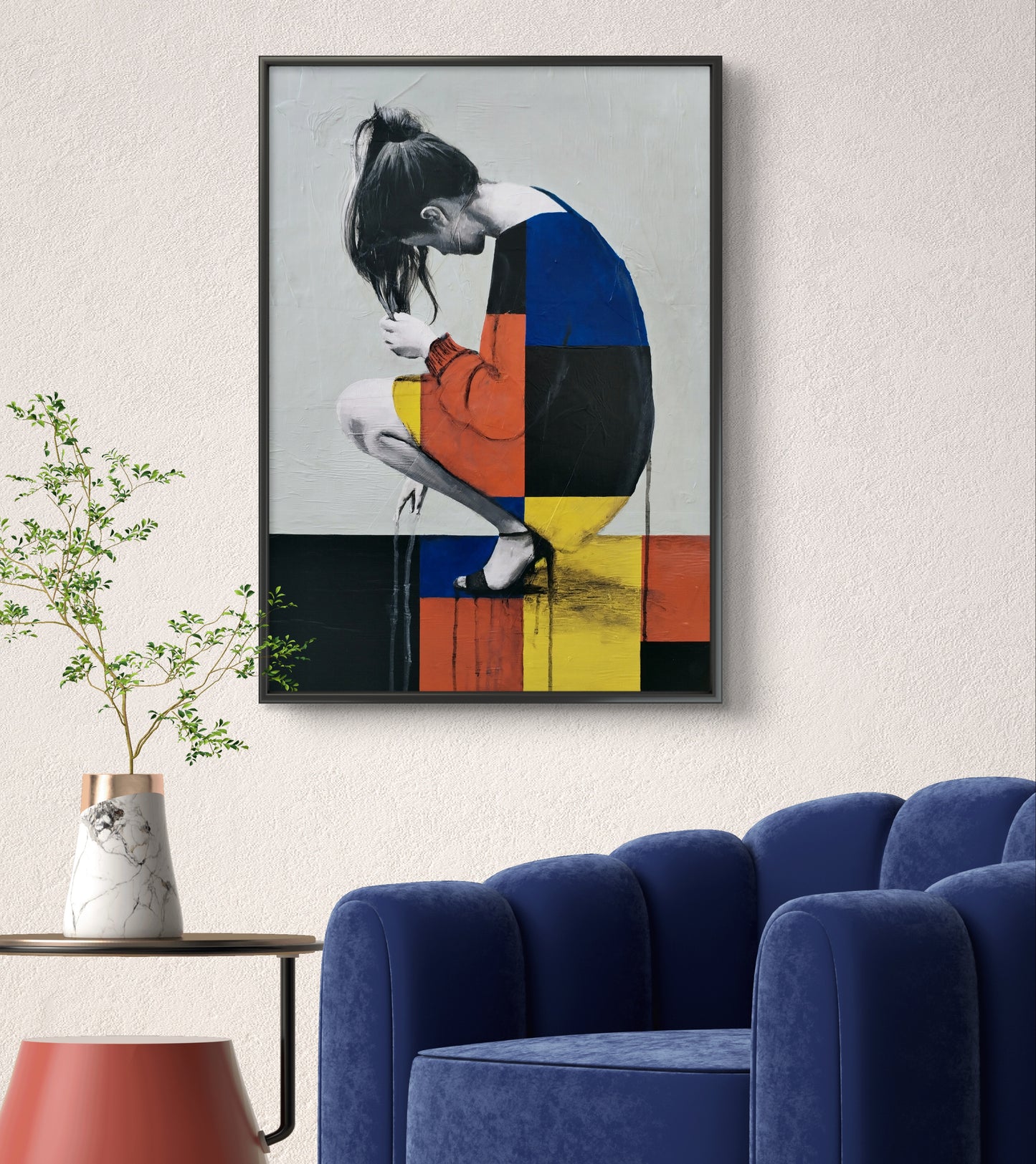 QUADRO RAGAZZA POP MODERNO