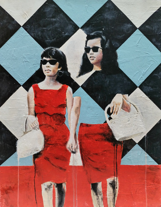 QUADRO DONNE VINTAGE