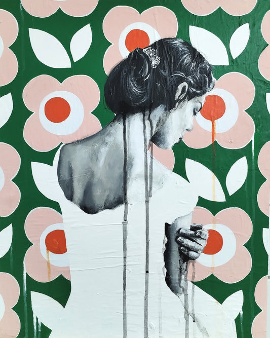 QUADRO DONNA VINTAGE FIORI