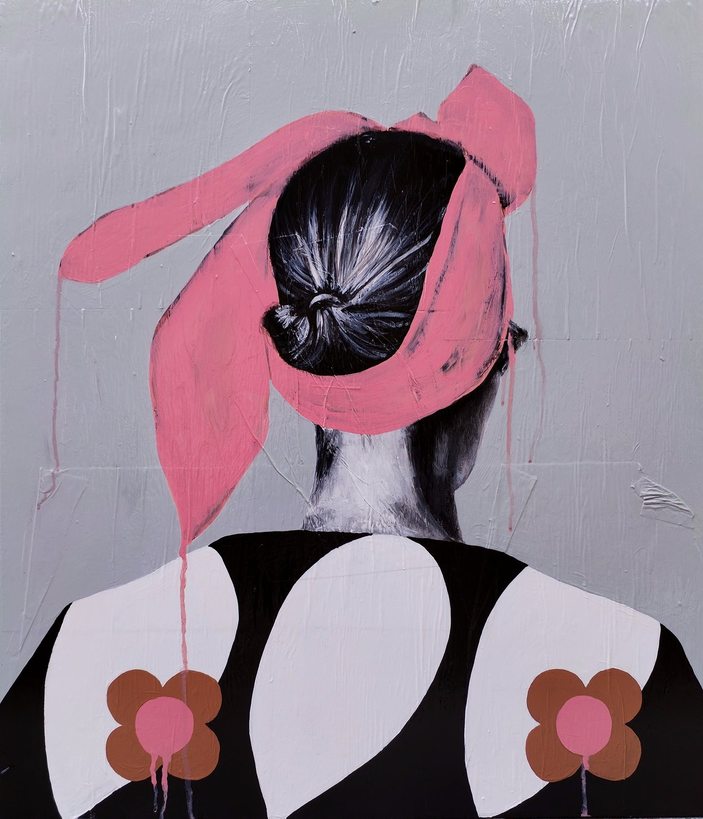 QUADRO VINTAGE POP RITRATTO DONNA