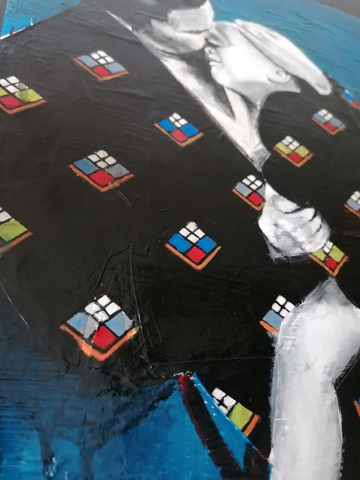 QUADRO VINTAGE MADRE E FIGLIO